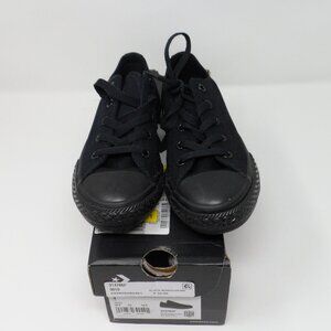 Kids Black Monochrome Converse Chuck Taylors Size 1Y